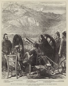 La guerre, dans le col de Shipka, Raouf Pacha regardant le bombardement des positions russes